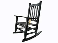 Rocking Rocker - K086DG Durable Dark Green Child’s Wood Porch Rocker/Outdoor Rocking Chair - Indoor or Outdoor - Suitable for 4-8 Years Old