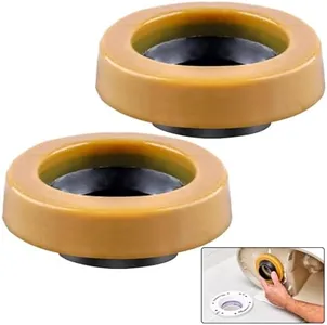 boeemi Toilet Wax Ring 2 Pack, Thick Toilet Bowl Wax Seal with Polyethylene Flange, Toilet Gasket Ring Fits 3-Inch or 4-Inch Waste Lines