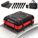 XPORTION Roof Cargo Bag,15 Cubic Feet car roof Bag,Waterproof roof Cargo Bag,Rooftop Cargo Bag Anti-Slip Mat,Storage Bag,Zipper Lock,8 Reinforced Straps,Suitable for All Cars with/Without Luggage Rack