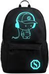 Kriture School Backpack, Unisex Lightweight Water-resistant Daypack Schoolbag Bookbag for Boys Girls Teens, Black