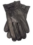 REED Men's Genuine Leather Warm Lined Driving Gloves - Touchscreen Texting Compatible, Black, X-Large