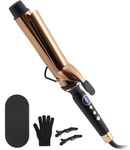 ORYNNE Titanium 2 Inch Curling Iron,Extra-Long Barrel for Long Hair, Curling Iron 2 Inch with Dual PTC Heater, 12 Heat Settings Large Barrel Curling Irons, 60 Mins Auto-Off & Dual Voltage