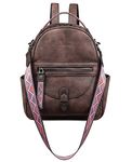 FADEON Mini Backpack Purse for Women, Designer Leather Cute Roomly Backpacks, Daily Ladies Shoulder Backpack Fashion Handbag