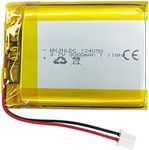 DC 3.7V 3000mAh 124050 Rechargeable