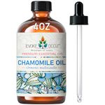 EVOKE OCCU Chamomile Essential Oil 118ml, Pure Chamomile Oil for Skin Hair Diffuser Candle Soap Making- 4 FL Oz