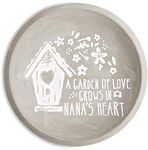 Pavilion Gift Company A Garden of Love Grows in Nana's Heart Keepsake Dish , Grey