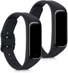 kwmobile Straps Compatible with Samsung Galaxy Fit 2 Straps - 2x Replacement Silicone Watch Bands