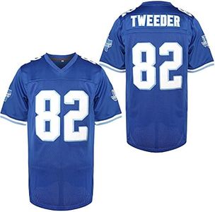 MESOSPERO Men 82 Charlie Tweeder 69 Billy Bob Varsity Blues Movie West Canaan Coyotes Football Jersey All Stitched S-XXXL (82 Blue, Large, l)