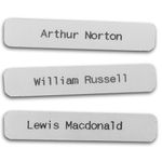 Iron-on Name Labels for Clothes, School Uniform, or Care Home Laundry (50)