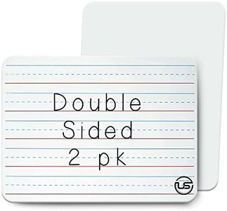 Small White Dry Erase Board for Kids 2pk.| Double Sided Lapboard Mini Ideal Dry Erase Board Perfect for Homeschool Supplies, Office, Classroom