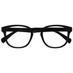 OPULIZE Pop Reading Glasses Fun Round Matt Frame Black Spring Hinges Scratch Resistant Mens Womens R2-1 +3.50