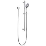 Delta Faucet Slide Bar Hand Held Shower with Hose, Chrome Handheld Shower Head, Slide Bar Hand Shower, Handheld Shower, Detachable Shower Head, Chrome 51361