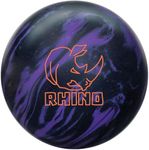 Brunswick Rhino Purple/Black Bowling Ball (12, Pounds)