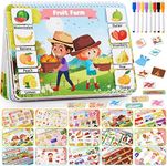 Toddler Activities Preschool Learning Busy Book - Newest 15 Themes Busy Board Montessori Toys for Toddlers, Sensory Quiet Books With ABC Alphabet, Numbers, Colors, Shape Educational Toys for Kids