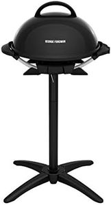 George Foreman Indoor/Outdoor Electric Grill, 15-Serving, black