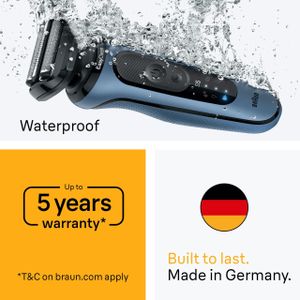 Braun Series 5 Electric Shaver – Wet & Dry Rechargeable Razor