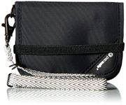 Pacsafe RFIDsafe V50 Anti-Theft RFID Blocking Compact Wallet, Black
