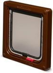 Cat Mate 2-Way-Locking Cat Flap (304) - Secure Lockable Door for Small to Medium Sized Cats, Easy to Install and Use, for Screen, UPVC and Wood, Brown