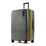 MOKOBARA Iconic Range The Check-in Luggage 79cms Large Size German Makrolon Polycarbonate Hard Sided 8 Hinomoto Spinner Wheels Suitcase Trolley Green-Forest Sunray (Limited Edition)