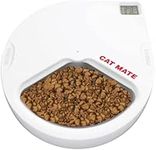 Cat Mate C300 Automatic Pet Feeder | Cat or Small Dog Bowl with Digital Timer | For Wet or Dry Pet Food, 3 Meal Carousel, up to 330g in Each