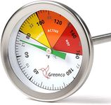 Compost Soil Thermometer by Greenco, Stainless Steel, Celsius and Fahrenheit Temperature Dial, 20 inch Stem