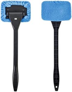 GADLANE Manico Lungo Pulitore Vetri Auto - Auto Pulire Parabrezza Pulisci Vetri Auto Finestra Interna Pulita Rimozione Dell'umidità, Pulizia Vetri Auto Interni - Confezione da 2