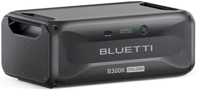 BLUETTI Expansion Battery B300, 3072Wh LiFePO4 Battery Pack for Power Station AC300/AC500/AC200MAX/AC200P/EB240/EP500Pro, DC Power Source w/ 100W USB-C, Extra Battery for Home Use, Emergency, Travel