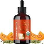 Certified Organic Pumpkin Seed Oil - 100% Pure Undiluted Pumpkin Oil for Hair and Skin - Hydrating Face Oil for Glowing Skin and Body Oil for Dry Skin - Huile De Graines De Citrouille Bio (118mL)