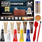 COCONIX Wood Restore PRO Professional Floor & Furniture Repair Kit - Repairer of Your Hardwood or Vinyl floors, Laminate countertops, Wood furniture, and more! - Fast-drying formula for chips, cracks, holes, scratches, and blemishes