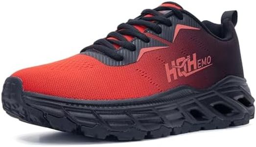 Wide Athletic Sneakers for Mens - FALKON 1.0 Gym Sport Shoes Wide Width for Outdoor with Jet-Holes Sole
