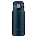 Zojirushi SM-SF36-AD Water Bottle, Direct Drinking, One-Touch Opening, Stainless Steel Mug, 12.2 fl oz (360 ml), Navy