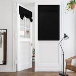 HOMEIDEAS Black Blackout Door Curta