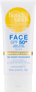Bondi Sands Face Sunscreen SPF 50+ – Fragrance Free, Aloe Vera, 75ml