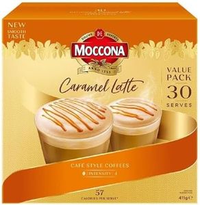 Moccona Caf Style Caramel Latte Coffee Sachets 30-Pack