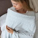 Sorrel + Fern Nursing Cover Up for Breastfeeding - Breathable Breastfeeding Cover with Removable Arch Neckline for Women - Breast Feeding Covers for Women (Sage Leaf)