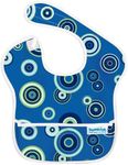 Bumkins SuperBib, Baby Bib, Waterproof, Washable, Stain and Odor Resistant, 6-24 Months – Blue Circles