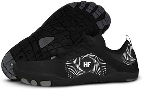 Hike Footwear HF Active - Active Lifestyle Pain Relief Barefoot Shoes, Wide Toe Box, Lightweight Breathable, Flexible Minimalist Walking Shoe, Experience Real Barefoot Feeling Black