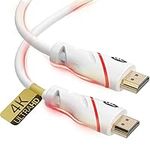 HDMI Cable 15 ft - 4K Resolution UHD 2.0b Ready - Supports Ethernet Ultra HDR Video HD Bandwidth 18Gbps - Audio Return Channel - 15 Feet (4.5 Meters) High Speed HDMI Cable