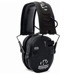 Walkers Game Ear GWP-RSEQM-BT Walker's Razor Quad Electronic Bluetooth Muff- Black 12.38x 4.5X 8