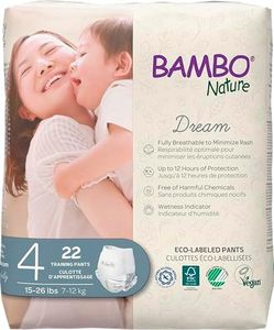 Bambo Nature Premium Eco-Friendly Training Pants (SIZES 4 TO 6 AVAILABLE), Size 4, 110 Count