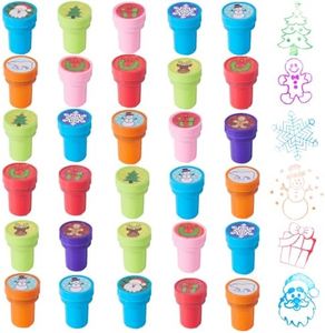 36 Sellos de Navidad Juguetes para Niños, Manualidades, Calendario Adviento y Relleno de Calcetines de Navidad, Piñatas, Fiestas Cumpleaños, Premios, Bolsas Fiesta