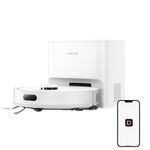 DREAME D20 Air Plus Robot Vacuum and Mop Combo with 20,000Pa Suction, 120 Days Hands-Free, Anti-Tangling Tech, Auto-Emptying Dock, Deep Carpet Cleaning and Smart Navigation, White