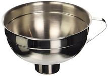 KitchenCraft Home Made Jam Funnel, Traditional, Stainless Steel,Silver, 14.5 cm