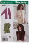 Simplicity Pattern 8218 Misses' Easy-to-Sew Jackets and Vest, Paper, White, 22 x 15 x 1 cm