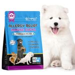 Itch Immunity Treats For Dogs, Itch Relief For Dogs, Dog Allergy Relief Chews For Healthy Skin & Coat, Paws, Supports Seasonal Itching & for All Breeds and Size, Peking Duck Flavor (60 Chews)