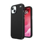 Speck iPhone 15 Case Black - Slim Phone Case iPhone 15 - iPhone 15 Phone Case 6.1 inch - Compatible with, iPhone 14 Case - iPhone 13 Case - Presidio2 Pro Black/Slate Grey/White