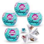 Mini Brands Disney Store Series 2, Mystery Collectible Miniature Figures, Disney themed Surprise Collectible Minis, Blind Packaging, Disney Themed Collectibles (4 Capsules)