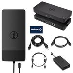 Dell WD19S Docking Station 180W Bundle, Support Dual Monitor & 4K Display, Performance Dock WD19S with 180W Power Adapter + HDMI Cable + DP Cable