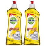 Dettol Kitchen Dish and Slab Gel Lemon Fresh - 750 ml (Pack of 2)