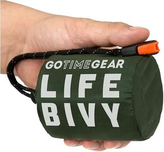 Go Time Gear - Life Bivy Emergency Sleeping Bags for Survival - Use as Emergency Bivy Sack, Survival Sleeping Bag & Mylar Emergency Blanket - Emergency Shelter - Life Tent Emergency Survival Shelter